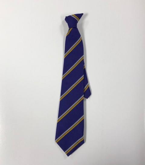 Clip On Tie Purple/Silver/Gold (WT)