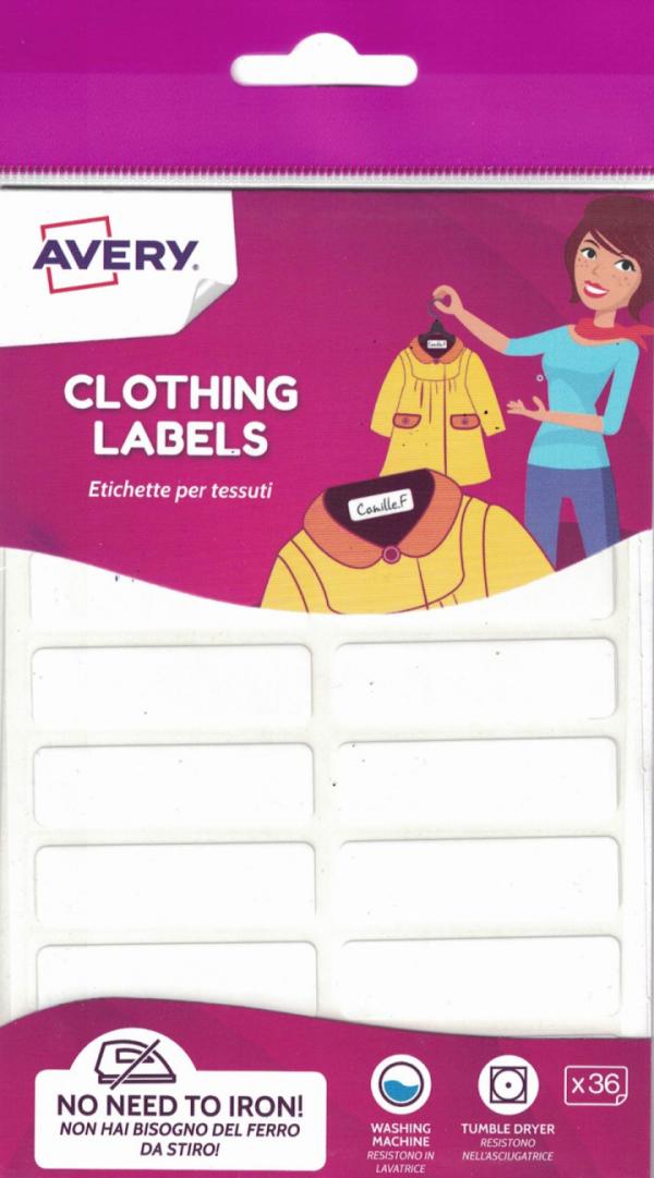 Clothing Labels Pack of 36