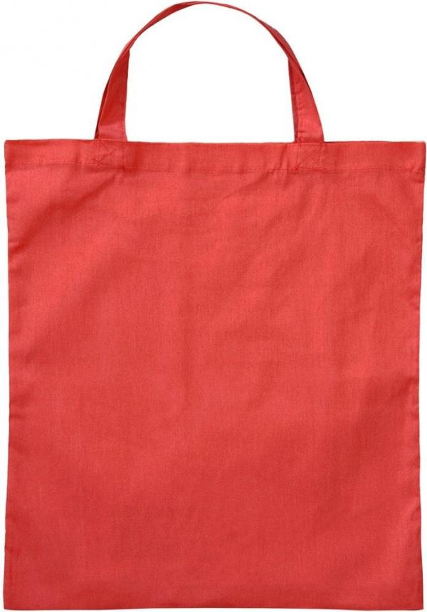 Cotton Bag Short Handle Red (RL110)