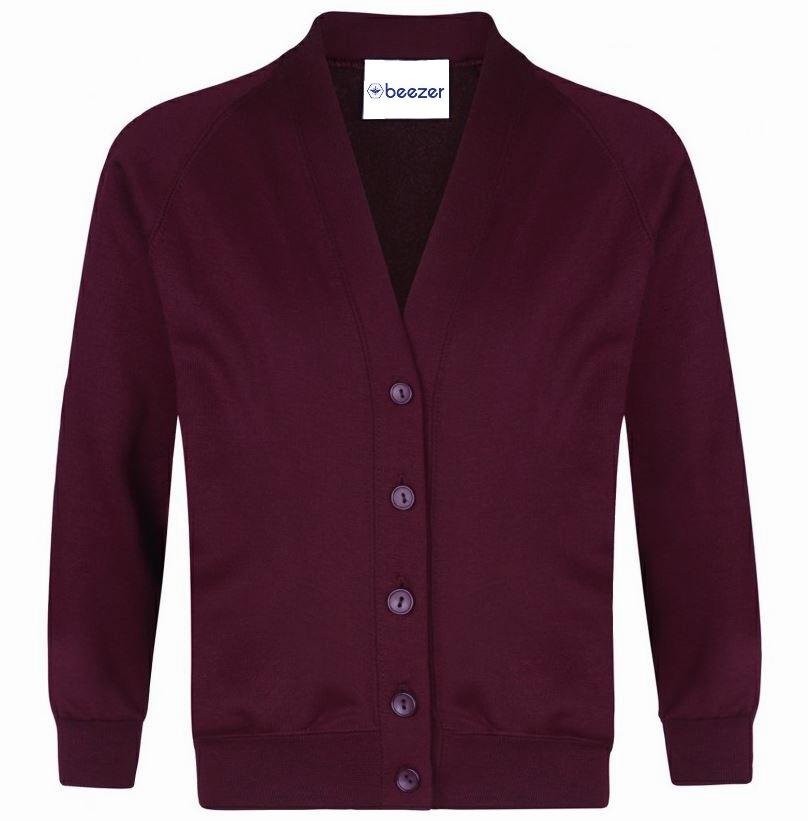 Fashion bordeaux cardigan