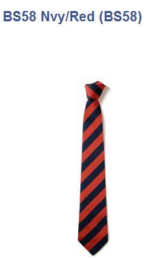 Tie Elastic Red/Navy (BS58)
