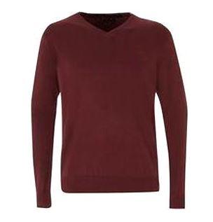 V Neck Jumper Maroon (PLC)