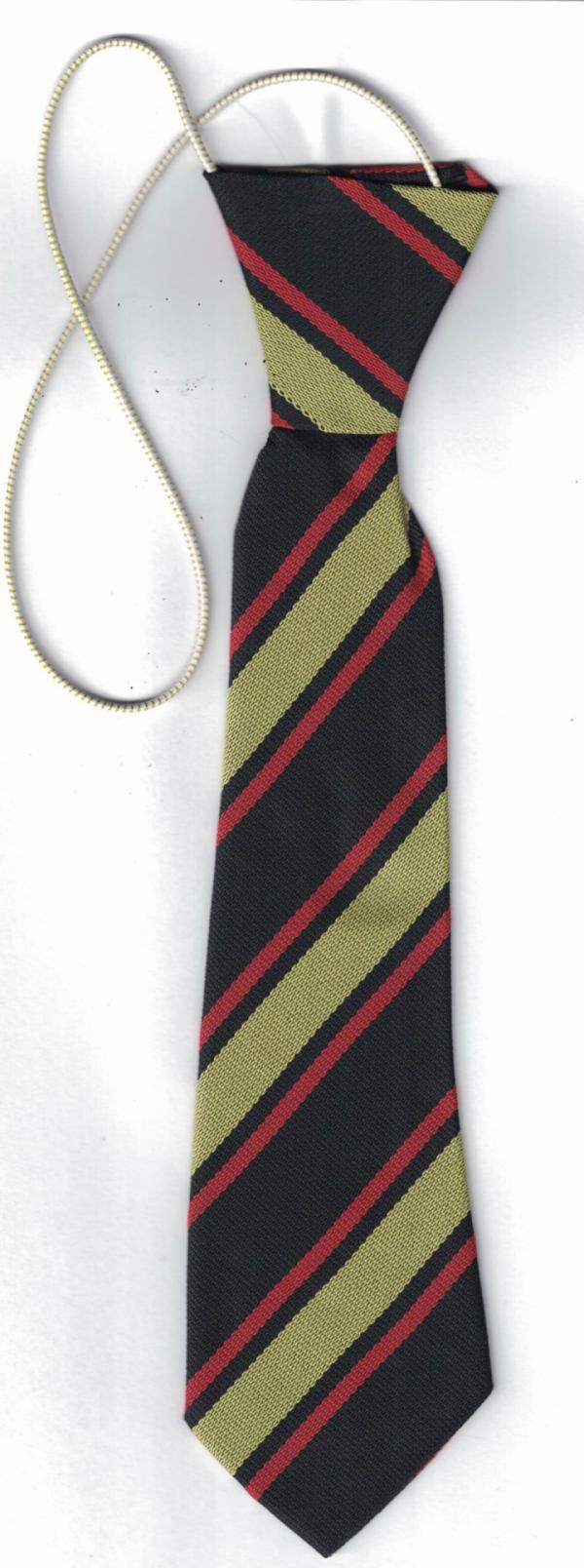 Tie Elastic Black/Red/Gold (WT)