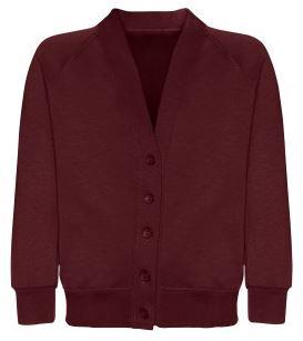 Sweat Cardigan Maroon (Innovation)