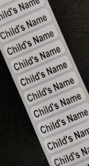 20 Printed Iron-on Name Tapes