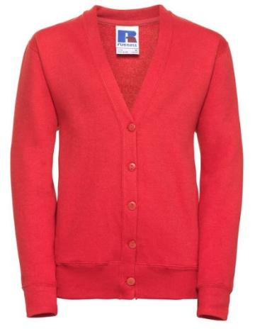 Sweat Cardigan Red (Russell)