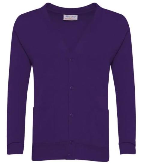 Sweat Cardigan Purple - PLAYGROUP ONLY (Banner)