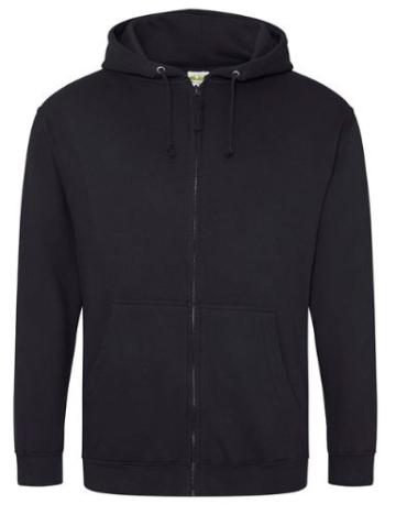 Zip Hoodie Jet Black - 6th FORM ONLY (AWD JH050)