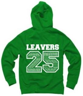 Leavers Hoodie - School logo on front & names print on back (Banner)