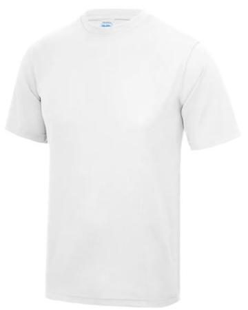 Sports T-Shirt White with Print on back - 'Anshin Evolved' (JC001)  