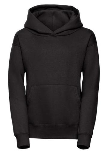 P.E. Hoodie Black (Russell J575)