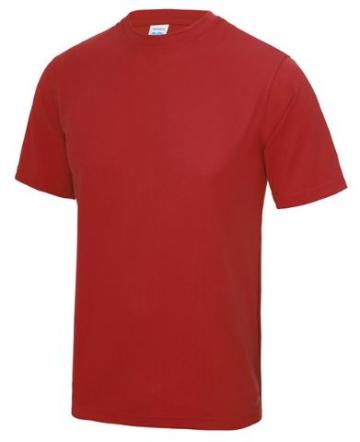 Sports T-Shirt Red with Print on back - Red Dragons (JC001)   