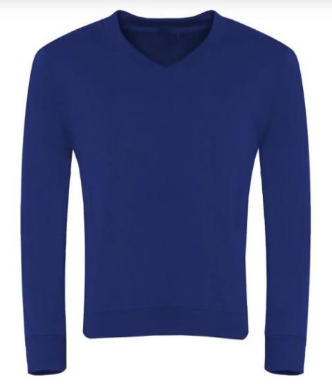V Neck Sweatshirt Royal (TTT) 