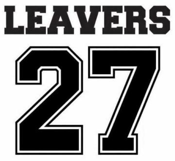 Leavers T-shirt Child Sizes - School logo on front & solid print on back (Banner)